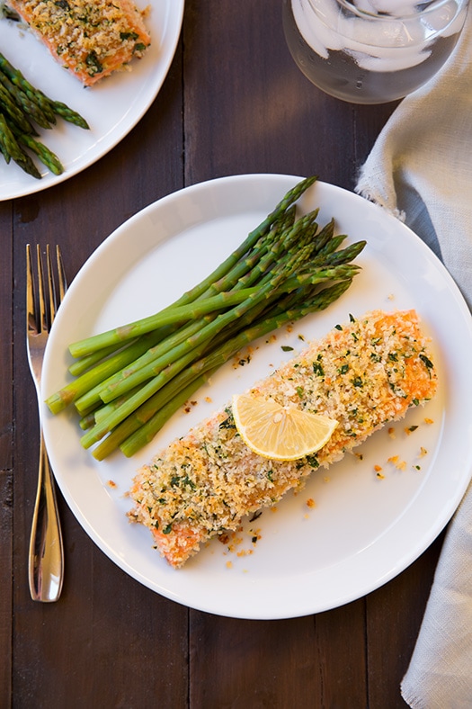 Panko Honey Mustard Salmon: Easy Oven or 4-Minute Microwave Recipe